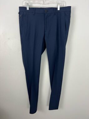 Hart Schaffner Marx Wool Blend Navy Dress Pants